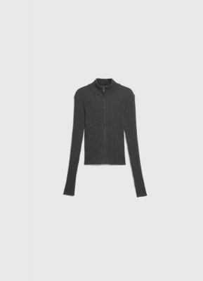 Кардиган на молнии для девочек, Серый