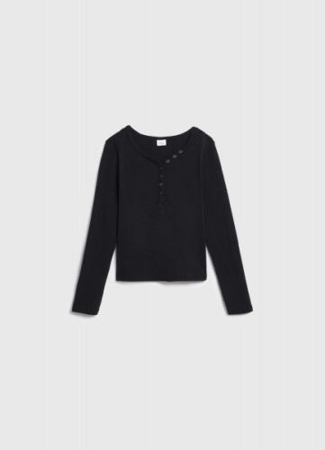 Лонгслив для девочек, Черный