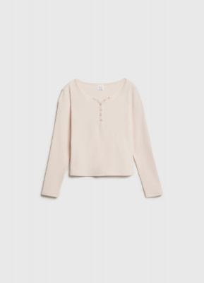 Лонгслив для девочек, Бежевый