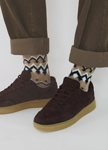 Кеды из натуральной замши, Коричневый