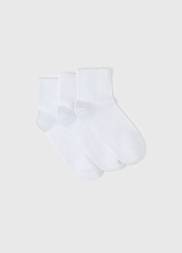 Базовые носки, 3 пары, Белый