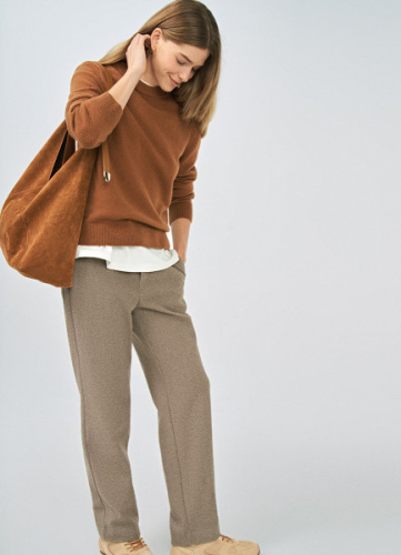 Утеплённые брюки, Коричневый