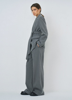 Прямые брюки, Серый