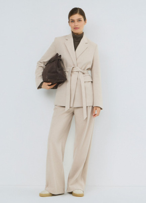 Прямые брюки, Бежевый