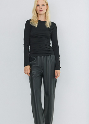 Брюки из искусственной кожи, Черный