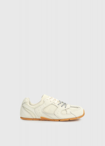 Кроссовки из натуральной кожи, Белый