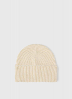 Шапка с отворотом, Бежевый