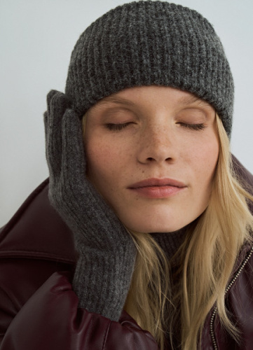 Вязаная повязка, Серый