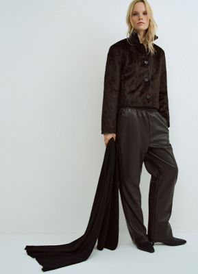 Вязаный шарф, Черный