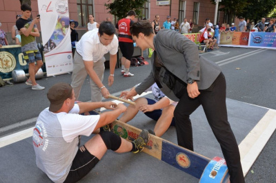 В Краснодаре горожанам показали мас-рестлинг /  Краснодар Город Краснодар Краснодарский край