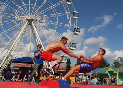 Мас-рестлинг на фестивале «Спортивная Москва» /  Москва Город Москва Москва