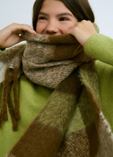 Шарф для девочек, Коричневый