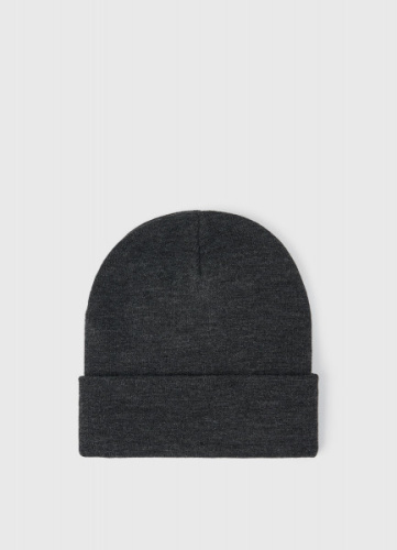 Шапка с отворотом, Серый