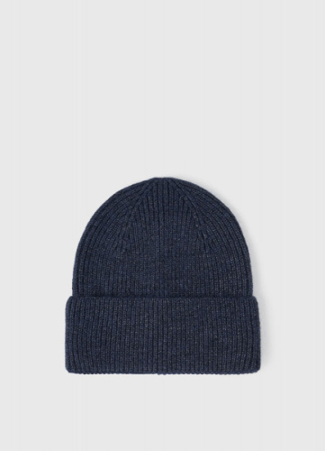 Шапка с отворотом, Синий
