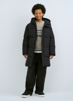 Пуховик для мальчиков, Черный