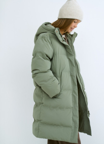 Пуховик для девочек, Зеленый