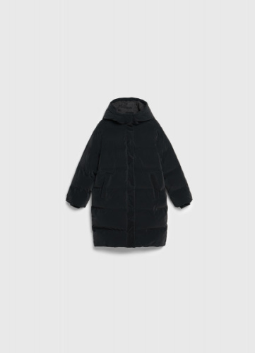 Пуховик для девочек, Черный