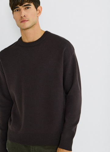 Джемпер из смесовой вискозы, Коричневый