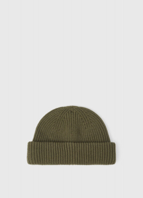 Шапка-бини с отворотом, Зеленый