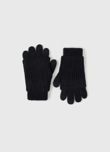 Перчатки и митенки для девочек, Черный