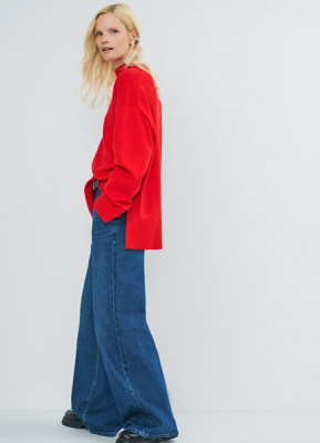 Ультраширокие джинсы, Синий