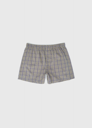 Текстильные трусы-боксеры в клетку, Бежевый