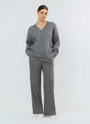 Джемпер из мягкой пряжи с шерстью, Серый