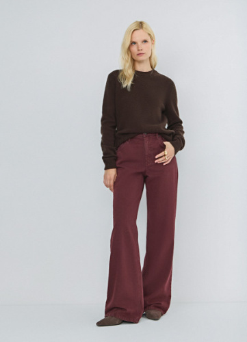 Джемпер из шерсти, Коричневый