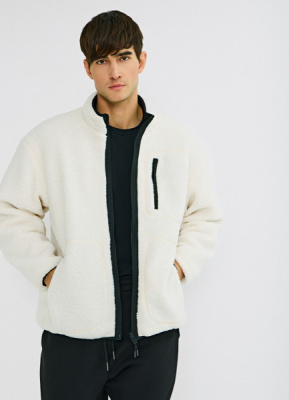 Двусторонняя куртка с искусственным мехом, Белый