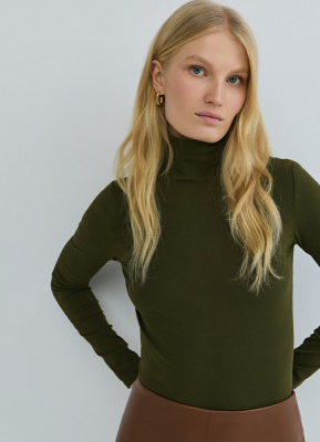 Водолазка из хлопка, Зеленый