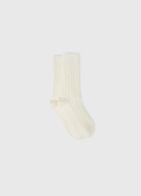Носки из пряжи с шерстью, Белый