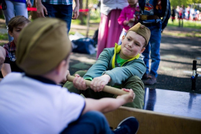 Московская федерация мас-рестлинга отметила День Победы  /    Город Москва