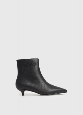 Ботильоны из натуральной кожи, Черный
