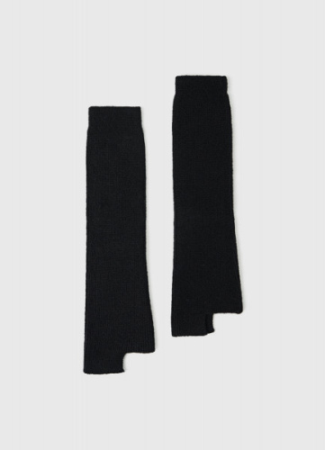 Гетры из пряжи с шерстью, Черный