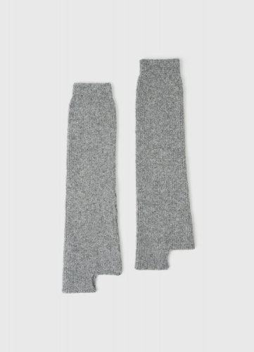 Гетры из пряжи с шерстью, Серый