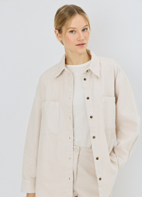 Вельветовая рубашка, Бежевый