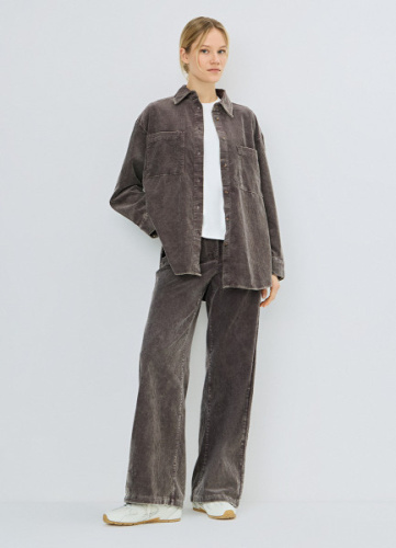 Вельветовая рубашка, Коричневый