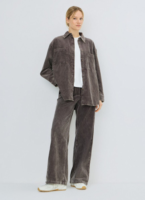 Вельветовая рубашка, Коричневый