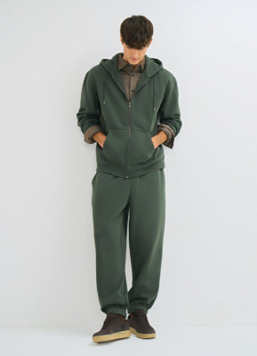 Утеплённые джоггеры, Зеленый