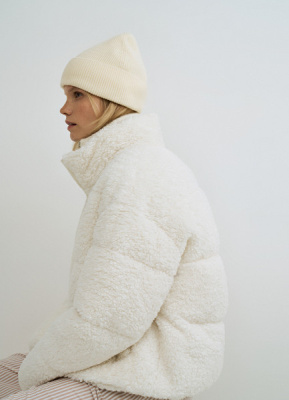 Вязаная шапка, Бежевый