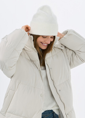 Вязаная шапка, Бежевый