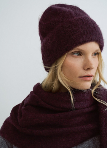 Вязаная шапка, Фиолетовый