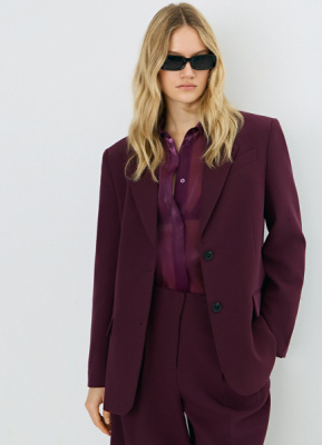 Однобортный жакет, Фиолетовый