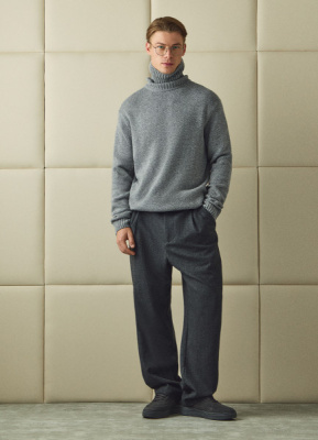 Свитер с содержанием шерсти, Серый