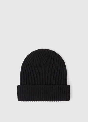 Шапка с содержанием шерсти, Черный