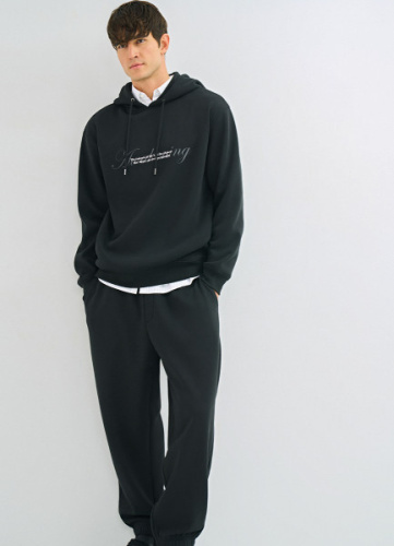 Худи с принтом, Черный