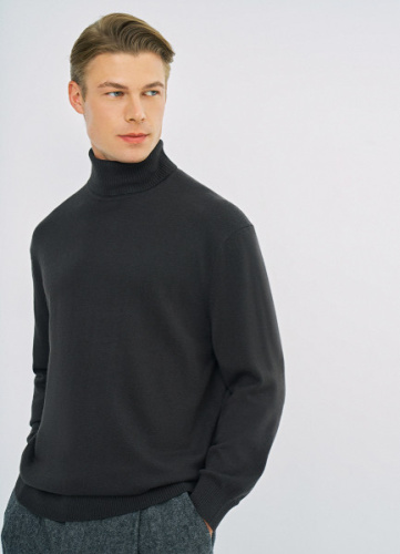 Базовый джемпер с содержанием шерсти, Коричневый