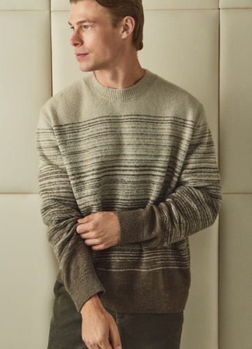 Джемпер с эффектом градиента, Коричневый