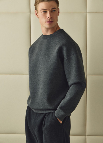 Свитшот из скубы, Серый