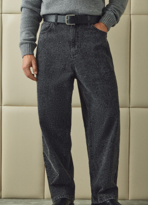 Свободные джинсы Baggy, Серый